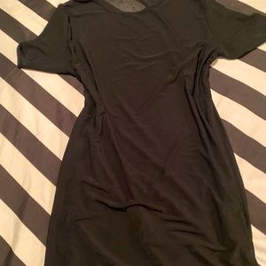 Black swim suit cover